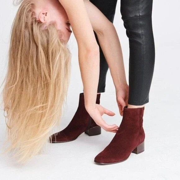 RAG & BONE Aslen Leather Boot in Merlot
